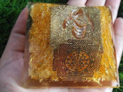 Citrine Pyramid for Business Growth