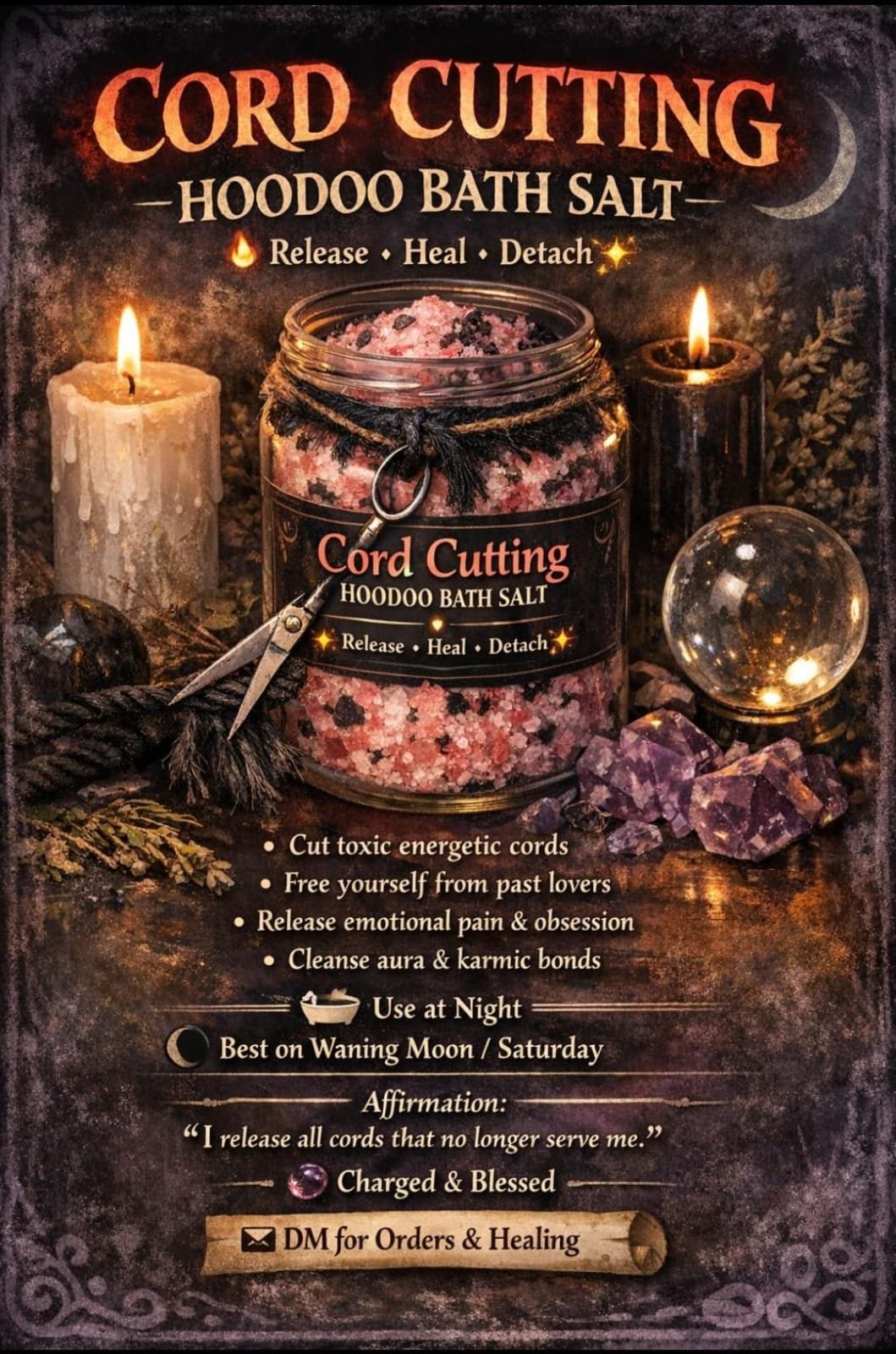 Cord Cutting Hoodoo Bath Salt