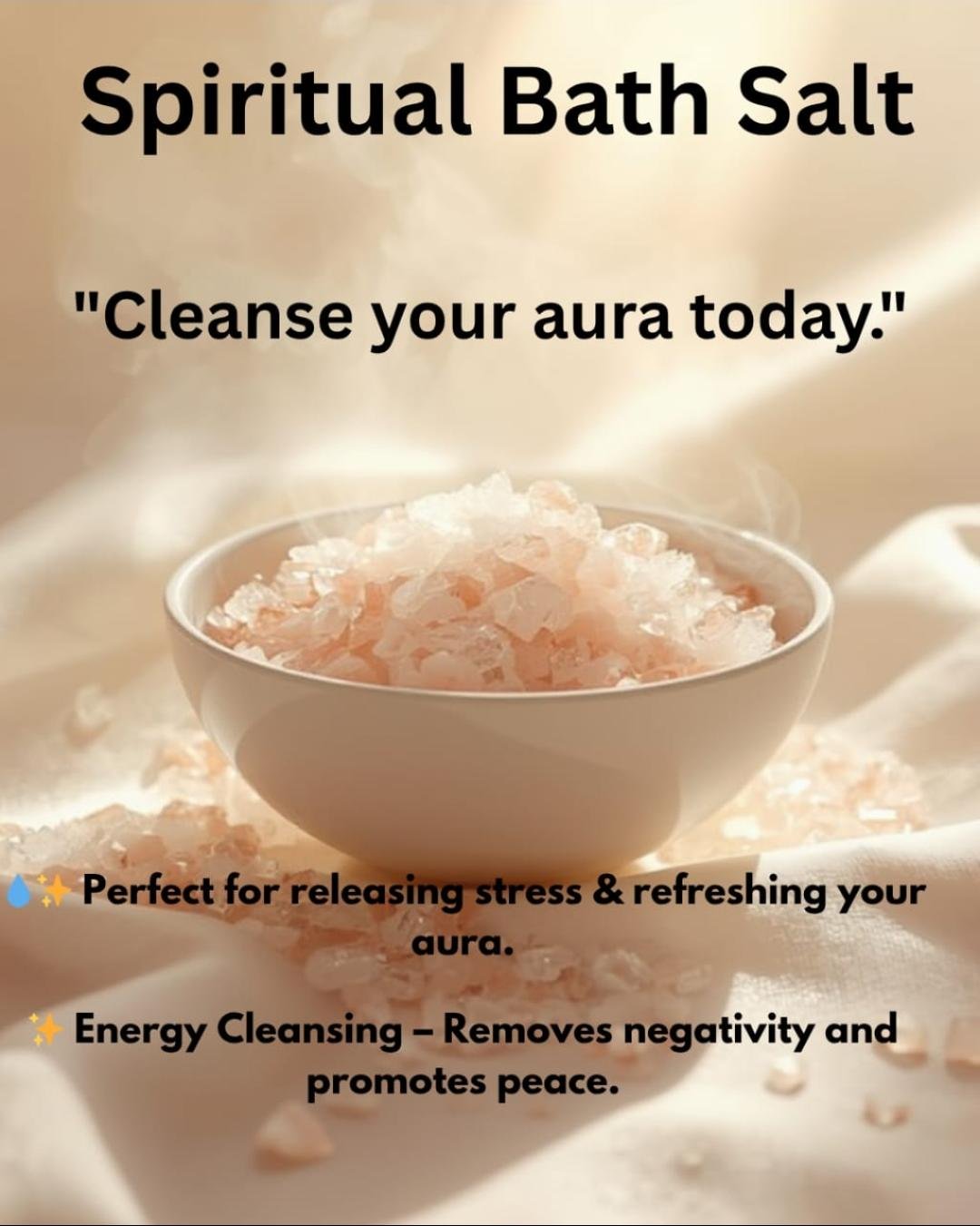 "Cleanse your aura today" Bath Salts (Spiritual bath salts)