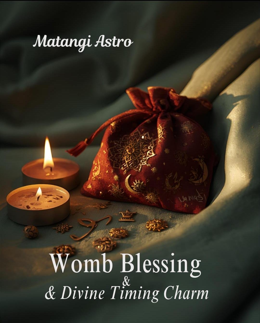 Womb blessing & Divine timing charm mojo bag