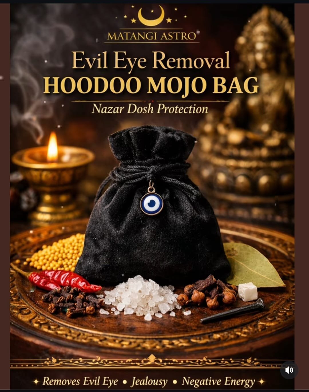 Evil Eye Removal Hoodoo Mojo Bag