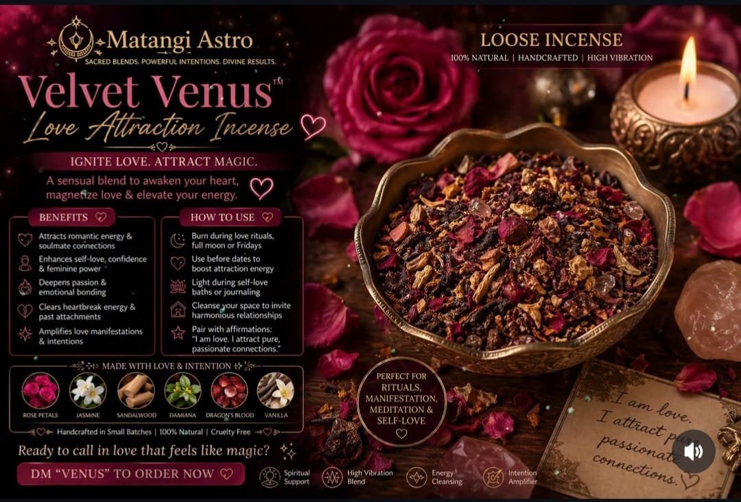 Velvet Venus Love Attraction Incense