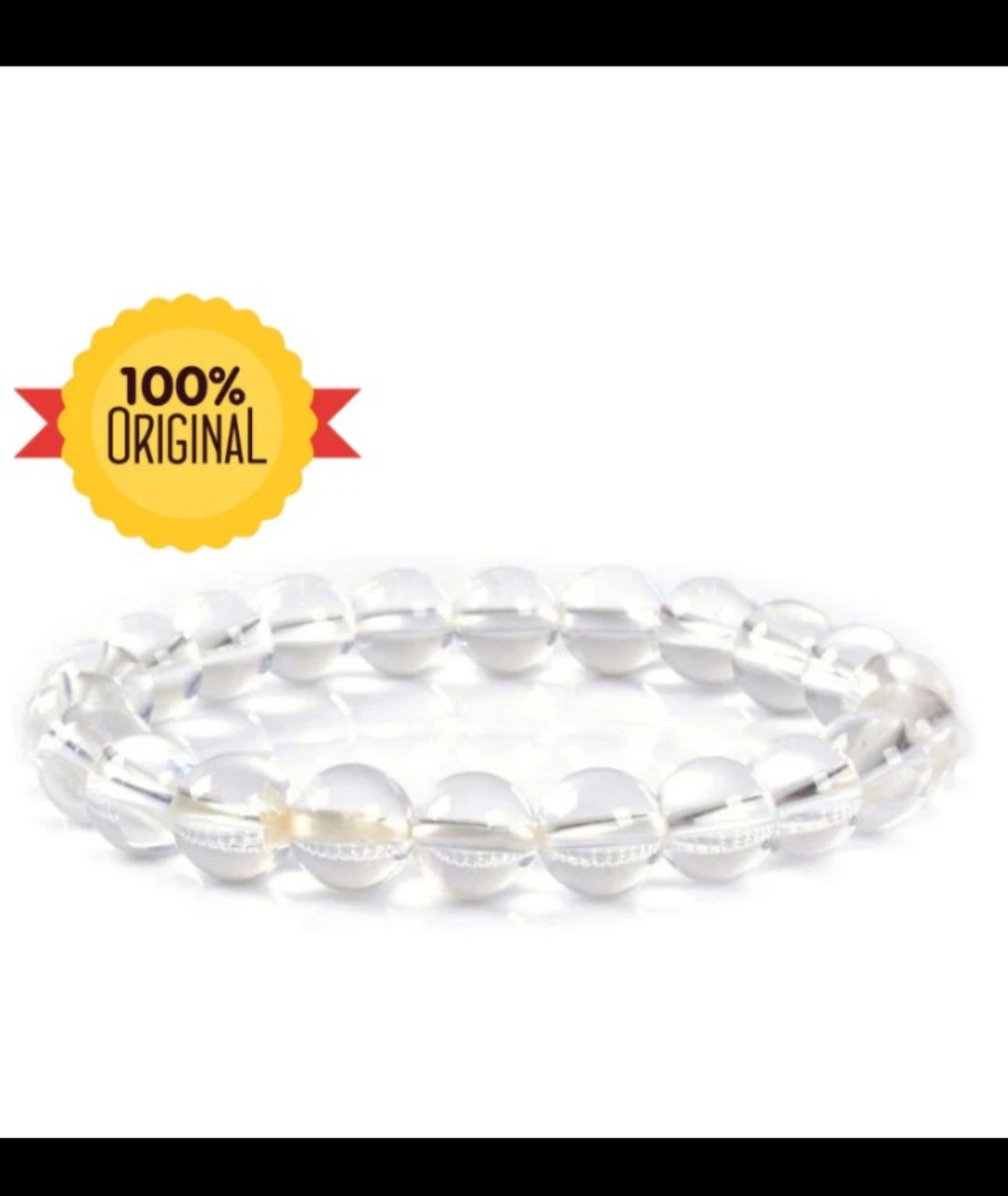 Natural Clear Quartz ( Saphatik ) Bracelet